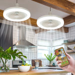 🌀Abanico con LED y Aromatizante Multifuncional