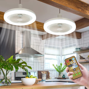 🌀Abanico con LED y Aromatizante Multifuncional