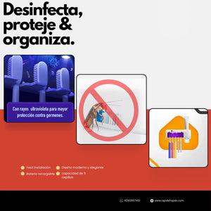 Porta Cepillo con Esterilizador UV – Higiene y Funcionalidad en un Solo Equipo