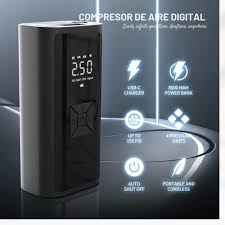 🚗 Compresor de Aire Inalámbrico Digital – Potencia Portátil, Seguridad al Instante