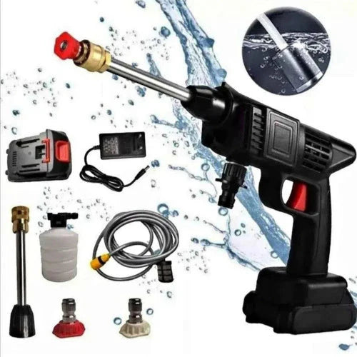 🚿 Hidrolavadora Portatil recargable de alta presión - 2 Baterías 48 W