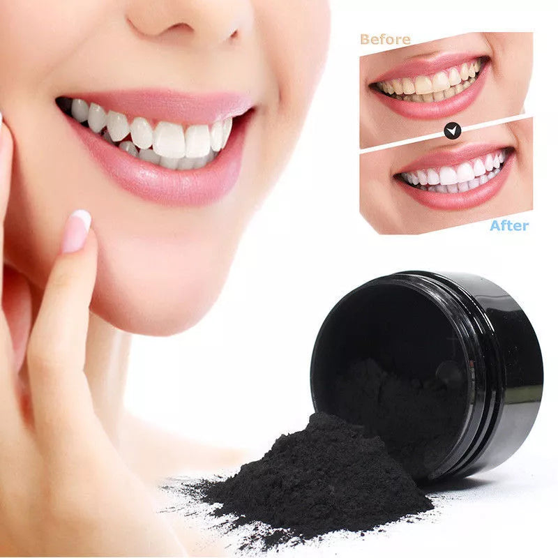 😁✨ Polvo Negro Blanqueador Dental – Sonríe con confianza