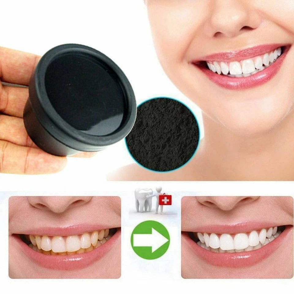 😁✨ Polvo Negro Blanqueador Dental – Sonríe con confianza