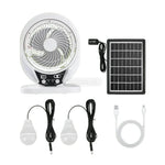 ABANICO RECARGABLE 14" SOLAR CON ALTAVOZ